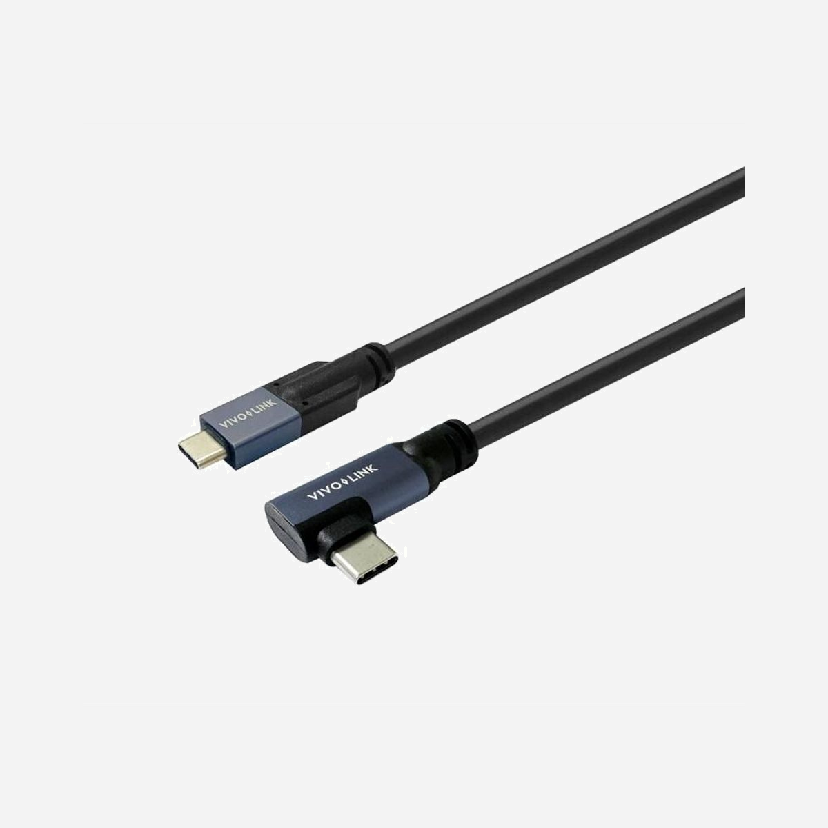 Câble Vivolink PROUSBCMM6A USB-C vers USB-C 6m USB 3.2 Gen 2x2 20Gbps 100W transmission vidéo audio données noir - Le câble Vivolink PROUSBCMM6A répond aux exigences des environnements professionnels nécessitant une connectivité USB-C performante sur moyenne distance. Avec ses 6 mètres de longueur, il offre une flexibilité d'installation appréciable pour les salles de réunion, postes de travail fixes ou configurations audiovisuelles où les équipements ne peuvent être rapprochés. Conforme à la norme USB 3.2 Gen 2x2, ce câble assure un débit de transfert maximal de 20 Gbps, permettant le transfert rapide de fichiers volumineux, la sauvegarde de données ou la connexion d'équipements de stockage externe haute performance. Cette bande passante élevée garantit également une transmission vidéo et audio fluide, idéale pour connecter des écrans externes, des stations d'accueil ou des systèmes de visioconférence. La capacité de délivrance de puissance jusqu'à 100 watts constitue un atout majeur : elle permet d'alimenter et de recharger simultanément la plupart des ordinateurs portables professionnels, tablettes et smartphones compatibles USB-C, éliminant le besoin d'adaptateurs secteur supplémentaires sur le poste de travail. Les connecteurs USB-C réversibles simplifient les branchements quotidiens, tandis que la construction robuste avec fils AWG 24 assure une fiabilité dans le temps. Le connecteur coudé facilite l'installation dans les espaces restreints ou contre les murs. Ce câble s'adresse aux entreprises recherchant une solution tout-en-un pour leurs équipements USB-C : transmission de données rapide, alimentation électrique suffisante pour les appareils gourmands, et longueur adaptée aux installations professionnelles fixes.