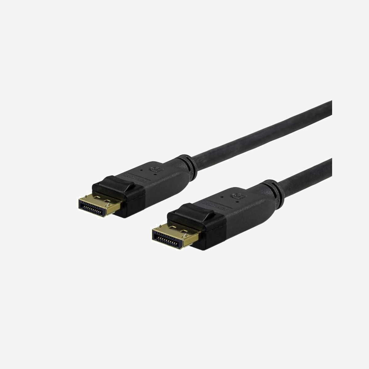 Câble DisplayPort Vivolink PRODPLSZH2 2m 4K 60Hz haute flexibilité connecteur noir pour applications professionnelles - Le câble DisplayPort Vivolink PRODPLSZH2 répond aux exigences des environnements professionnels nécessitant une transmission vidéo haute définition fiable et performante. Certifié DisplayPort 1.2, il prend en charge nativement les résolutions 4K jusqu'à 4096 x 2160 pixels à 60Hz, garantissant une fluidité d'affichage optimale pour vos applications métier, présentations multimédias et postes de travail graphiques. Sa conception technique privilégie la flexibilité avec un rayon de courbure réduit, facilitant considérablement l'installation dans les espaces contraints, derrière les bureaux ou dans les salles de réunion. Cette caractéristique limite les contraintes mécaniques sur les connecteurs et prolonge la durée de vie du câble en usage intensif. Avec un débit de 21,6 Gbit/s, ce câble de 2 mètres assure une bande passante suffisante pour transmettre simultanément vidéo haute résolution et audio multicanal sans compression ni latence. Les connecteurs mâle-mâle DisplayPort garantissent une compatibilité universelle avec l'ensemble des équipements professionnels récents : stations de travail, écrans professionnels, vidéoprojecteurs et systèmes de visioconférence. La longueur de 2 mètres offre une distance de connexion adaptée aux configurations bureautiques standards tout en maintenant l'intégrité du signal. Le format compact et le poids contenu de 100 grammes facilitent le transport pour les équipes itinérantes ou les installations temporaires. Idéal pour les secteurs exigeants en qualité d'affichage : création graphique, CAO, finance, médical ou salles de contrôle, le PRODPLSZH2 constitue une solution technique éprouvée pour vos infrastructures audiovisuelles professionnelles.