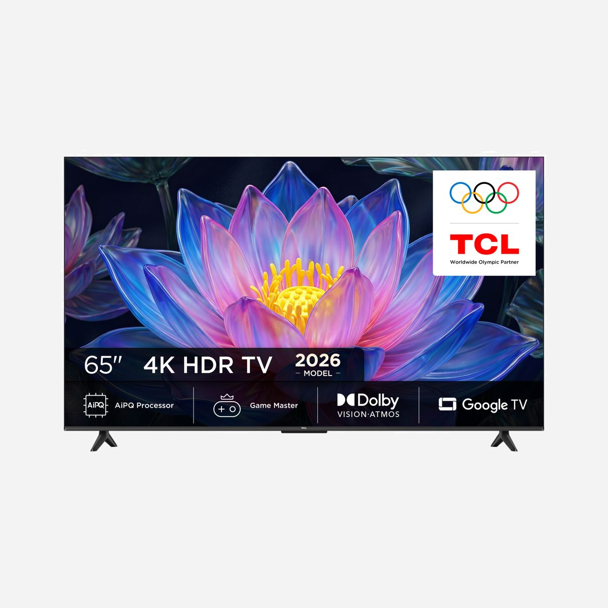 Téléviseur TCL P6L 65P6L 65" 165cm 4K Ultra HD 3840x2160 QLED Smart TV WiFi 280 cd/m² DVB-T2/S2/C noir - Le téléviseur TCL P6L 65P6L offre une expérience visuelle immersive grâce à son écran QLED de 165 cm de diagonale et sa résolution 4K Ultra HD 3840x2160 pixels. Cette technologie d'affichage garantit des couleurs éclatantes et un contraste dynamique remarquable, idéal pour profiter pleinement de vos contenus préférés. Équipé du système Google TV 12.0, ce modèle transforme votre salon en véritable centre de divertissement connecté. Accédez directement à vos applications favorites comme Netflix, Amazon Prime Video, Disney+, YouTube ou encore Spotify. La compatibilité WiFi 5, Bluetooth 5.4 et Ethernet assure une connectivité fluide et stable pour le streaming et la navigation. Les joueurs apprécieront particulièrement le Mode Jeu optimisé avec AMD FreeSync, le mode ALLM (Auto Low Latency Mode) et le support des taux de rafraîchissement variables jusqu'à 144 Hz. Le processeur TCL AiPQ à 4 cœurs garantit un traitement d'image performant avec un PPI de 2600 pour des mouvements fluides. La connectivité professionnelle est assurée par 3 ports HDMI 2.1 avec support eARC, un port USB 3.2, une sortie optique et un port Ethernet. Le contrôle vocal via Google Assistant, Amazon Alexa ou Apple Siri simplifie l'utilisation au quotidien. Avec sa classe énergétique E en SDR et ses angles de vision de 178° horizontaux et verticaux, ce téléviseur TCL combine performance, polyvalence et efficacité pour équiper aussi bien les espaces professionnels que les installations domestiques exigeantes.