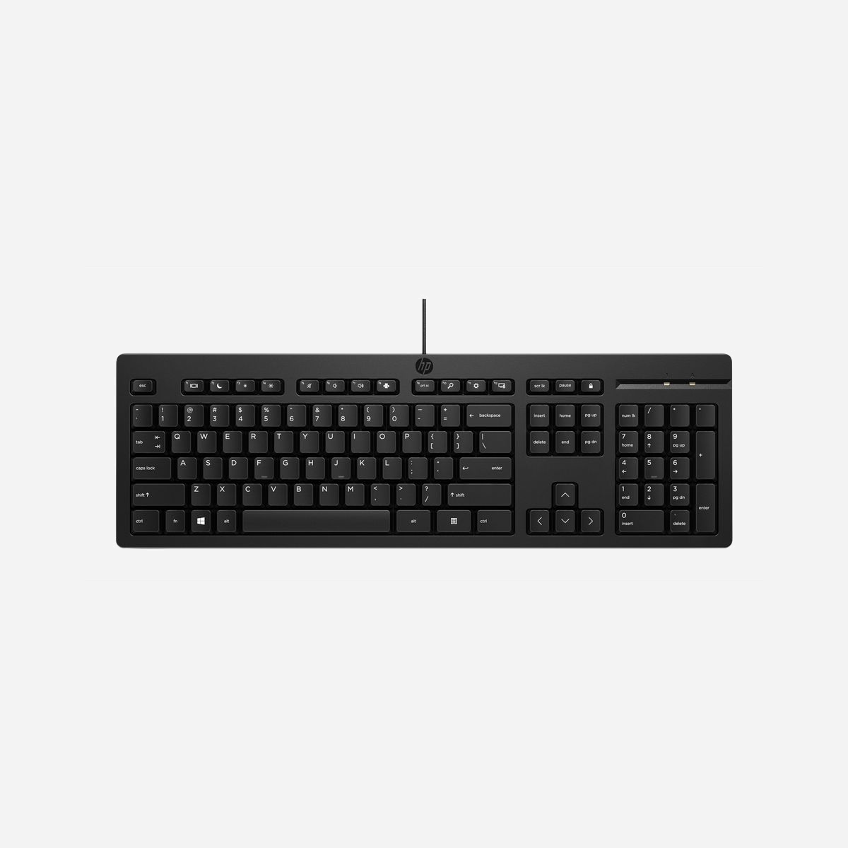 Clavier filaire HP 125 USB connexion plug-and-play compatible PC Windows et Linux référence AY2Y7AA#UUW - Le clavier filaire HP 125 constitue une solution professionnelle fiable pour équiper vos postes de travail en environnement bureautique. Conçu pour répondre aux exigences d'utilisation intensive, ce périphérique au format taille réelle intègre un pavé numérique complet, indispensable pour la saisie rapide de données chiffrées et les travaux comptables. Sa connectivité USB plug-and-play garantit une installation immédiate sans pilote supplémentaire, compatible avec les environnements Windows 10, Windows 11, macOS et Linux. Le câble de 1,8 mètre offre une liberté de mouvement suffisante tout en assurant une connexion stable, sans latence ni interférence. L'ergonomie a été pensée pour le confort sur la durée : distance de frappe de 3 mm et mécanisme plunger key switch procurent une expérience de saisie fluide, réduisant la fatigue lors des longues sessions de travail. La touche Copilot intégrée facilite l'accès aux fonctionnalités d'assistance Windows 11. HP démontre son engagement environnemental avec une conception intégrant au minimum 75% de plastique recyclé post-consommation, répondant ainsi aux objectifs RSE des entreprises soucieuses de leur empreinte écologique. Compact avec ses dimensions de 436 x 138 x 20,5 mm et léger à 460 grammes, ce clavier noir s'intègre discrètement dans tout environnement professionnel. Certifié CE, RoHS, FCC et BIS, il répond aux normes internationales les plus strictes. Un choix rationnel pour les services informatiques recherchant un équipement bureautique durable, performant et respectueux de l'environnement, à déployer en volume sur l'ensemble du parc informatique.