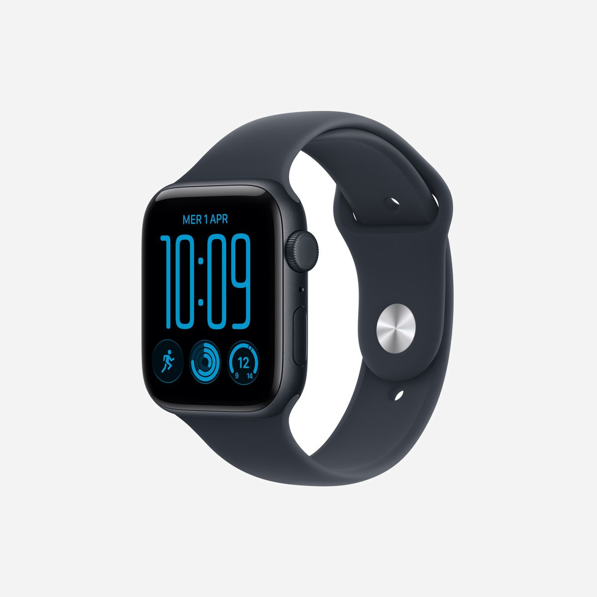 Apple Watch SE 3ème génération OLED 44mm 368x448 pixels écran tactile 5G GPS WiFi boîtier aluminium bleu marine - L'Apple Watch SE 3ème génération en boîtier aluminium bleu marine 44 mm incarne l'équilibre parfait entre performance et accessibilité pour les professionnels et équipes souhaitant adopter une solution connectée fiable au quotidien. Son écran Retina OLED de 368 x 448 pixels offre une lisibilité exceptionnelle avec une luminosité ajustable de 2 à 1000 cd/m² et une fonction d'affichage permanent, garantissant un accès instantané aux informations critiques. Le verre Ion-X protège efficacement l'écran contre les chocs du quotidien. Propulsée par la puce S10 quadricœur avec Apple Neural Engine, cette montre connectée assure fluidité et réactivité dans toutes les applications professionnelles. Avec 64 Go de mémoire flash et watchOS 27, elle accompagne vos collaborateurs dans la gestion de leurs communications, notifications et données de santé. La connectivité 5G, WiFi 4 et Bluetooth 5.3 permet une synchronisation permanente avec l'écosystème iOS, tandis que le GPS multibande garantit un positionnement précis lors des déplacements professionnels. Côté santé et sécurité, l'Apple Watch SE 3 intègre un moniteur de fréquence cardiaque optique, la détection d'apnée du sommeil, un capteur de température cutanée, ainsi que les fonctions de détection de chute et de collision. Le bouton SOS d'urgence renforce la sécurité des utilisateurs en mobilité. Résistante à l'eau jusqu'à 50 mètres et dotée d'une autonomie de 18 heures en usage standard, elle s'adapte aux rythmes professionnels soutenus. La recharge rapide magnétique USB-C permet de récupérer 80% de batterie en 45 minutes. Compatible avec de nombreuses applications de suivi d'activité et d'entraînement, elle favorise le bien-être des collaborateurs tout en restant un outil de productivité connecté.