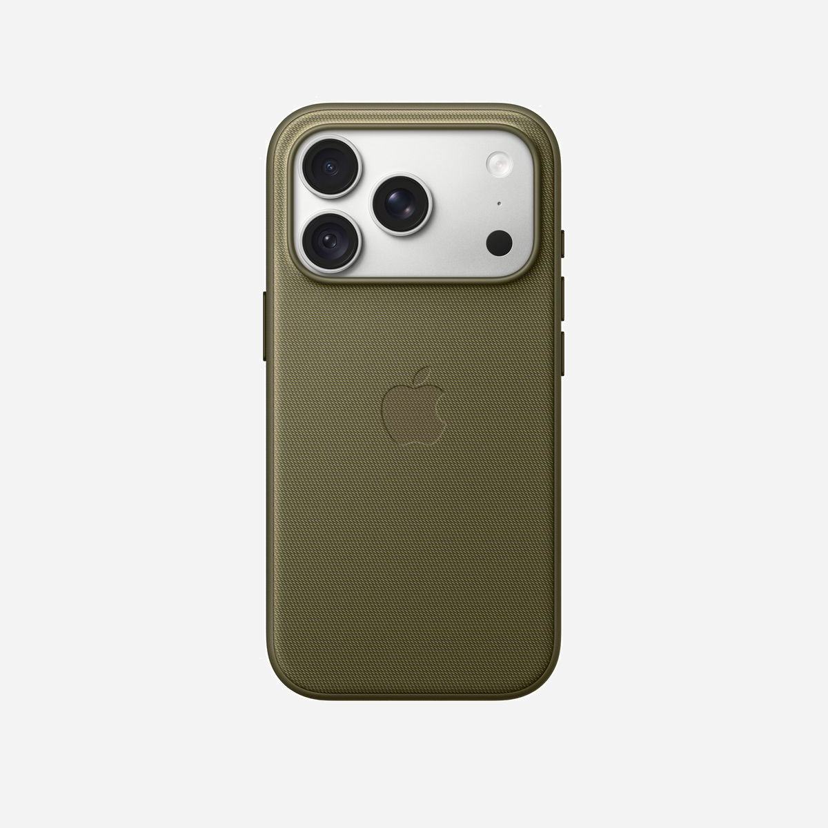 Coque Apple en tissage technique avec MagSafe pour iPhone 18 Pro coloris Olive en polyester recyclé avec boutons aluminium - La coque en tissage technique avec MagSafe pour iPhone 18 Pro incarne l'excellence du savoir-faire Apple en matière d'accessoires professionnels. Conçue pour les utilisateurs exigeants, elle allie protection optimale, esthétique raffinée et engagement environnemental. Fabriquée à partir de polyester 100 % recyclé, cette coque témoigne d'une démarche écoresponsable sans compromis sur la qualité. Le tissage Jacquard sur mesure crée une texture dimensionnelle unique et une teinte olive profonde qui confère à votre iPhone une apparence distinctive et professionnelle. La conception technique privilégie l'ergonomie au quotidien. Le contour en TPU légèrement texturé garantit une prise en main sûre et confortable, tandis que les boutons en aluminium anodisé assurent une réactivité tactile précise. La protection contre les rayures et les chutes résulte de milliers d'heures de tests rigoureux menés par Apple. L'intégration MagSafe transforme l'expérience utilisateur. Les aimants parfaitement alignés permettent une fixation instantanée et une recharge sans fil accélérée, compatible avec les chargeurs MagSafe et certifiés Qi2 25 W. Vous rechargez votre iPhone sans retirer la coque, optimisant ainsi votre productivité. Les deux points de fixation intégrés offrent une polyvalence appréciable pour les professionnels mobiles. Attachez votre Dragonne ou Bandoulière Apple pour transporter votre iPhone en toute sécurité, mains libres lors de vos déplacements. Cette coque représente l'investissement idéal pour préserver votre iPhone 18 Pro tout en affirmant un style sobre et professionnel, parfaitement adapté aux environnements d'entreprise.