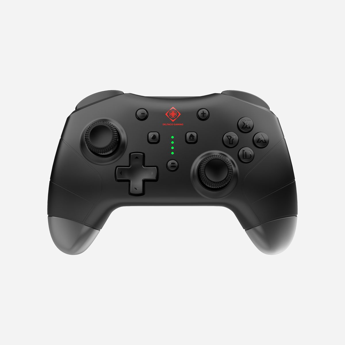 Manette Deltaco Gaming GAM-183 sans fil Bluetooth/USB pour Nintendo Switch et iOS avec batterie 8h noir - La manette Deltaco Gaming GAM-183 offre une solution de contrôle polyvalente et performante pour les joueurs nomades et multi-plateformes. Conçue prioritairement pour la Nintendo Switch, elle assure également une compatibilité iOS, permettant ainsi de profiter d'une expérience de jeu cohérente sur différents appareils. Sa connectivité sans fil double Bluetooth 5.1 et USB garantit une flexibilité d'utilisation optimale. Vous pouvez basculer entre une connexion sans fil stable pour le jeu en déplacement et une connexion filaire USB Type-C pour éliminer toute latence lors des sessions intensives. Le connecteur USB Type-A inclus élargit encore les possibilités de branchement. L'autonomie de 8 heures avec batterie intégrée de 300 mAh assure des sessions de jeu prolongées sans interruption. La recharge s'effectue simplement via USB, permettant une utilisation quotidienne sans contrainte. Les fonctionnalités gaming avancées incluent une touche Turbo pour automatiser les actions répétitives et un système de vibration reflex qui enrichit l'immersion dans vos jeux favoris. La prise jack 3,5 mm intégrée permet de connecter directement un casque pour une expérience audio privée. Avec son format compact de 125 x 85 x 36 mm et son poids plume de seulement 100 grammes, cette manette se glisse facilement dans un sac pour accompagner votre console partout. Son ergonomie étudiée assure un confort de prise en main durable, même lors de longues sessions. La GAM-183 représente un investissement judicieux pour les professionnels équipant des espaces de détente ou les revendeurs recherchant un accessoire gaming fiable, compatible et abordable pour leur clientèle.