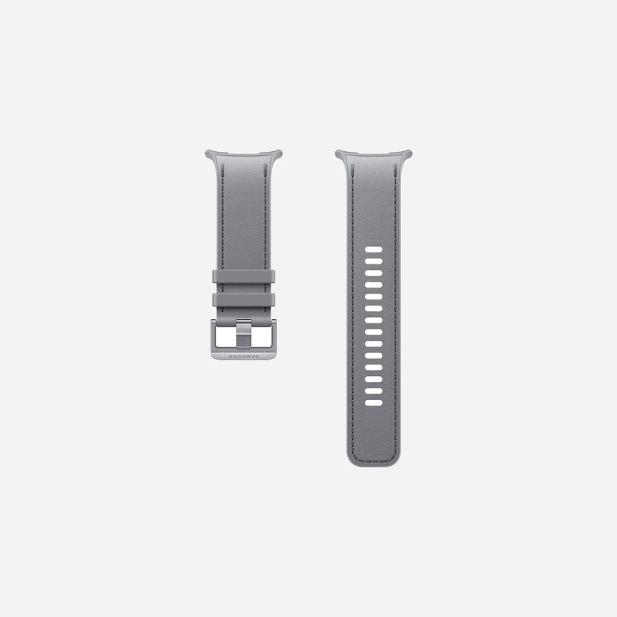 Bracelet Samsung PeakForm Band S/M/L pour Galaxy Watch Ultra2 gris 50mm largeur compatible smartwatch - Le bracelet Samsung PeakForm Band constitue l'accessoire idéal pour personnaliser et optimiser le confort de votre Galaxy Watch Ultra2. Conçu spécifiquement pour ce modèle haut de gamme, ce bracelet gris de 50 mm de largeur allie robustesse et élégance pour accompagner tous vos usages professionnels et sportifs. Sa conception ajustable en trois tailles (S/M/L) garantit un ajustement parfait à tous les poignets, avec un système de fixation simple et rapide. Le design unisexe et sobre s'adapte aussi bien aux environnements professionnels qu'aux activités outdoor les plus exigeantes. Avec seulement 24 grammes, ce bracelet préserve le confort de port prolongé de votre smartwatch, essentiel pour le suivi continu de vos performances et de votre santé. Sa finition sans motif offre une discrétion appréciée en contexte professionnel tout en restant suffisamment technique pour les utilisateurs sportifs. La compatibilité exclusive avec la Galaxy Watch Ultra2 assure une intégration parfaite avec votre équipement Samsung. Le système de fixation facilite le changement de bracelet selon vos activités : un modèle pour le bureau, un autre pour le sport ou les sorties. Bénéficiant de la qualité de fabrication Samsung et d'une garantie constructeur de 2 ans, ce bracelet représente un investissement durable pour protéger et valoriser votre montre connectée. Une solution pratique pour les professionnels et sportifs exigeants qui souhaitent adapter leur équipement à chaque situation.