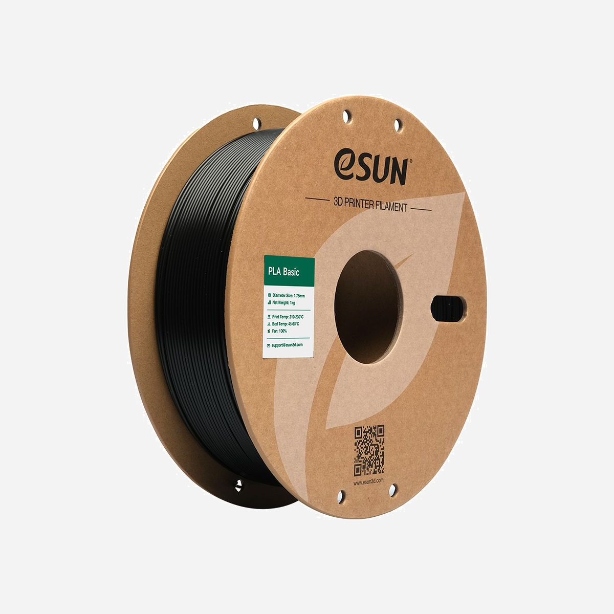 Filament eSUN PLA-Basic 1.75mm Noir 1kg Acide polylactique densité 1240kg/m³ vitesse 300mm/sec - Le filament eSUN PLA-Basic 1.75mm représente une solution fiable et performante pour vos projets d'impression 3D professionnels et techniques. Conditionné en bobine de 1 kg, ce consommable en acide polylactique noir offre un excellent rapport qualité-prix pour une production régulière. Conçu pour répondre aux exigences des environnements professionnels, ce filament se distingue par ses propriétés mécaniques remarquables. Avec un module de flexion de 3775 MPa et une résistance à la flexion de 106,8 MPa, vos pièces imprimées bénéficient d'une solidité structurelle adaptée aux prototypes fonctionnels, aux outillages et aux composants techniques. Le module d'élasticité de 64,27 MPa garantit une bonne tenue dimensionnelle de vos réalisations. La vitesse d'impression maximale de 300 mm/sec permet d'optimiser vos cycles de production sans compromettre la qualité. La plage de température d'extrusion entre 210°C et 230°C assure une compatibilité étendue avec la majorité des imprimantes 3D FDM du marché, facilitant son intégration dans votre parc existant. Le diamètre normalisé de 1,75 mm et la densité de 1240 kg/m³ garantissent une extrusion régulière et des résultats reproductibles, essentiels pour maintenir la cohérence de vos productions en série. La couleur noire professionnelle convient parfaitement aux applications techniques, aux maquettes industrielles et aux pièces destinées à rester visibles. Ce filament PLA constitue un choix judicieux pour les bureaux d'études, les laboratoires de prototypage et les ateliers de fabrication recherchant un matériau polyvalent, facile à imprimer et offrant des caractéristiques mécaniques documentées.