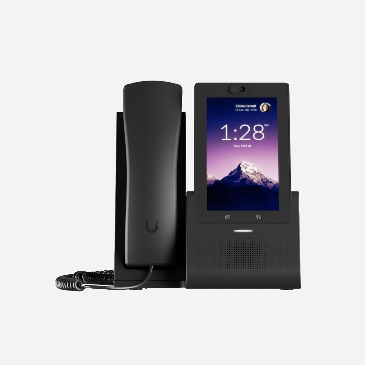 Téléphone IP Ubiquiti Phone Touch écran tactile 5" combiné filaire avec haut-parleur noir UTP-TOUCH - Le téléphone IP Ubiquiti Phone Touch UTP-TOUCH révolutionne la communication professionnelle en combinant les fonctionnalités d'un terminal VoIP haute performance et d'un dispositif de collaboration moderne. Doté d'un écran tactile de 5 pouces haute définition (720 x 1280 pixels), ce terminal offre une interface intuitive pour gérer vos communications avec une efficacité remarquable. Conçu pour les environnements professionnels exigeants, ce téléphone IP intègre une caméra frontale 5 MP permettant la visioconférence directement depuis votre bureau. Le cache de confidentialité physique garantit la protection de votre vie privée lorsque la caméra n'est pas utilisée. La connectivité complète (Wi-Fi 5, Bluetooth 4.2, Ethernet Gigabit) assure une intégration fluide dans votre infrastructure réseau existante. L'alimentation Power over Ethernet simplifie considérablement l'installation en éliminant le besoin d'adaptateur secteur séparé. Les deux ports RJ-45 permettent de connecter un ordinateur en cascade, optimisant ainsi l'utilisation des prises réseau. Avec 2 Go de RAM et 32 Go de mémoire interne, le terminal offre des performances fluides et la possibilité d'installer des applications de communication professionnelles. Le haut-parleur intégré et la fonction mute facilitent les conférences téléphoniques, tandis que la prise jack 3,5 mm permet l'utilisation d'un casque pour les conversations confidentielles. Sa conception robuste et son design noir élégant s'intègrent parfaitement dans tout environnement de bureau moderne. Idéal pour les entreprises utilisant l'écosystème Ubiquiti UniFi, ce téléphone IP s'adresse aux professionnels recherchant un outil de communication complet, fiable et évolutif.