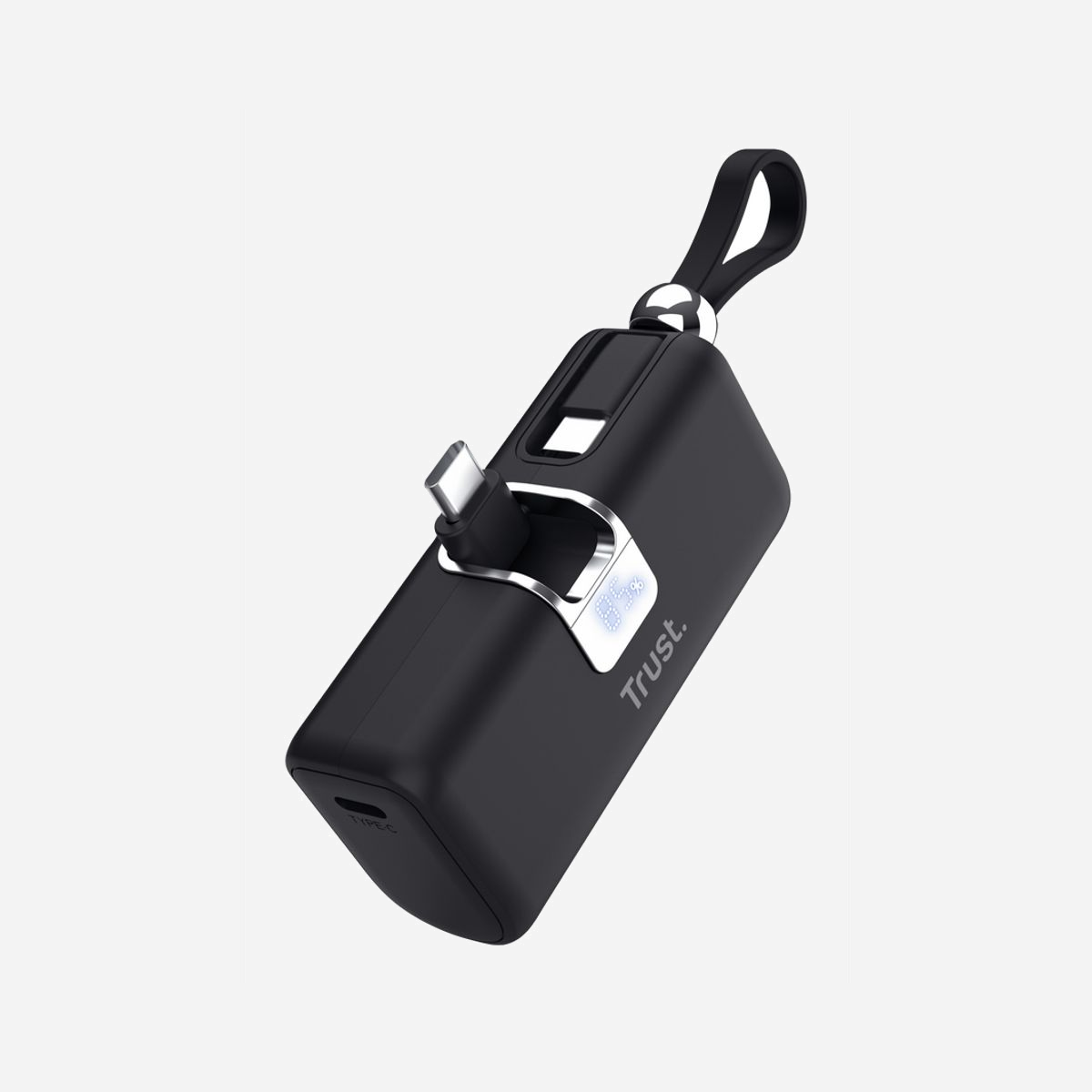 Batterie externe Trust Mobile Pacto 5000 mAh Lithium-Ion 3.6V USB portable noir - La batterie externe Trust Mobile Pacto 5000 mAh constitue une solution de secours fiable pour maintenir vos appareils mobiles opérationnels tout au long de la journée. Avec sa capacité de 5000 mAh et sa technologie Lithium-Ion éprouvée, elle offre une à deux recharges complètes pour la plupart des smartphones actuels. Son format ultra-compact (77 x 39 x 25 mm) et son poids plume de seulement 111 grammes en font un accessoire discret qui se glisse facilement dans une poche ou un sac. L'écran intégré permet de visualiser en temps réel le niveau de charge restant, évitant ainsi les mauvaises surprises. La polyvalence est au rendez-vous grâce à ses deux ports de sortie permettant de charger simultanément deux appareils, avec des courants de 1A et 2,1A selon les besoins. L'interface d'entrée USB Type-C facilite la recharge de la batterie elle-même, s'intégrant parfaitement aux câbles modernes. La puissance de délivrance jusqu'à 18W assure une charge efficace de vos équipements. Conçue par Trust, marque reconnue dans les accessoires informatiques, cette batterie externe s'adapte universellement à tous types d'appareils compatibles USB : smartphones, tablettes, écouteurs sans fil, montres connectées. Son boîtier en ABS noir offre robustesse et élégance professionnelle. Idéale pour les déplacements professionnels, les journées marathon en clientèle ou simplement comme solution de secours au bureau, la Trust Mobile Pacto 5000 mAh représente un investissement pratique pour garantir la continuité de vos communications.