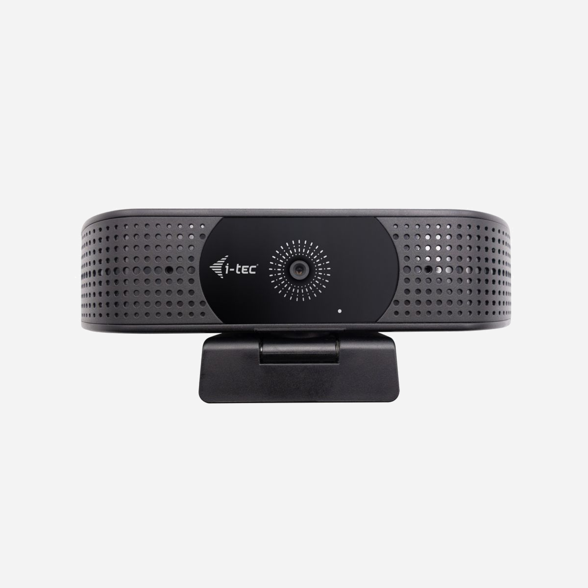 Webcam i-tec SOLOMON 500 4K PDAF autofocus à détection de phase avec 2 microphones intégrés AE AWB ABLC - La i-tec SOLOMON 500 redéfinit les standards de la visioconférence professionnelle en combinant une résolution 4K Ultra HD avec une technologie d'autofocus à détection de phase (PDAF) unique sur ce segment. Contrairement aux webcams classiques, le PDAF calcule la distance du sujet directement sur le capteur, éliminant l'effet de pompage désagréable et garantissant une netteté constante, même lors de vos déplacements devant la caméra. Avec son capteur CMOS de 8,29 MP et ses multiples résolutions (jusqu'à 3840x2160 à 30fps ou 1920x1080 à 60fps), cette webcam s'adapte à tous vos besoins : présentations clients, formations en ligne, webinaires ou réunions d'équipe. Le champ de vision de 81° capture parfaitement un ou plusieurs intervenants sans déformation excessive. L'optimisation automatique de l'image constitue un atout majeur pour les professionnels : l'exposition automatique (AE) ajuste luminosité et contraste selon l'éclairage ambiant, la balance des blancs automatique (AWB) préserve des tons naturels quelle que soit la source lumineuse, et le contrôle automatique du niveau de noir (ABLC) maintient les détails dans les zones sombres. Résultat : une image professionnelle sans réglage manuel, même dans des conditions d'éclairage variables. Les deux microphones intégrés avec portée de 3 mètres complètent l'expérience audiovisuelle, éliminant le besoin d'équipement supplémentaire pour la plupart des configurations. Installation immédiate en Plug and Play sur Windows, macOS, Linux, ChromeOS et systèmes mobiles (Android, iOS, iPadOS). Le système de fixation par clip et la compatibilité trépied (filetage 1/4") offrent une flexibilité d'installation totale. Compacte (107 x 52 x 49 mm, 106 g) et livrée avec câble USB Type-C vers Type-A, la SOLOMON 500 s'intègre discrètement dans tout environnement professionnel.