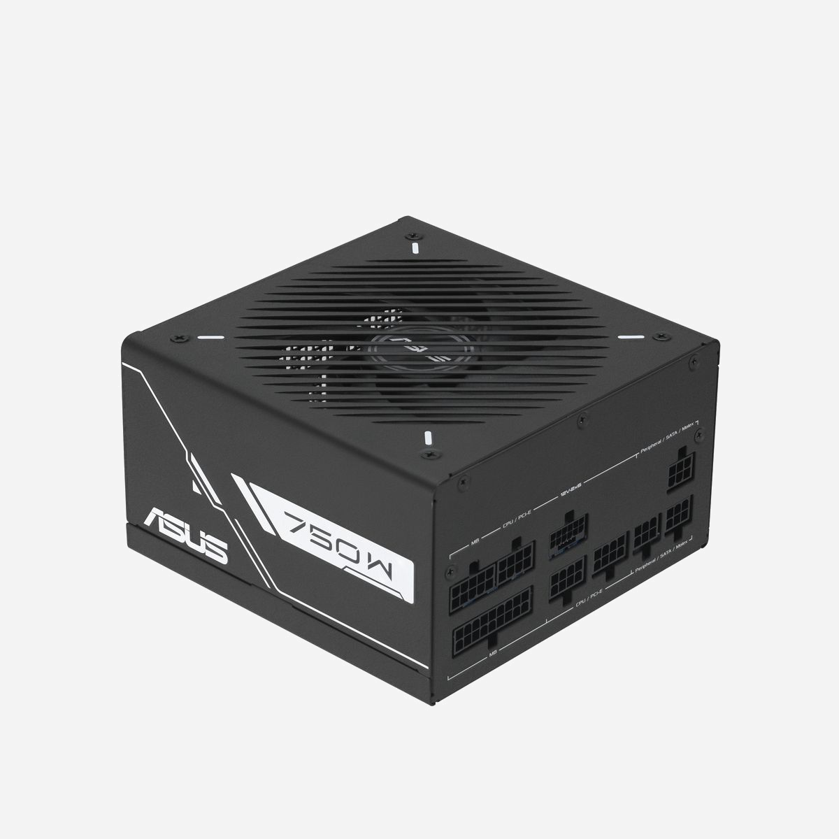 Alimentation ASUS Prime 750G 750W 80 PLUS Gold ATX 20+4 pin ventilateur 135mm câbles modulaires noir - L'alimentation ASUS Prime 750G constitue une solution fiable et performante pour équiper vos configurations professionnelles exigeantes. Avec sa puissance de 750W certifiée 80 PLUS Gold, elle garantit un rendement énergétique supérieur à 90%, réduisant ainsi votre consommation électrique et vos coûts d'exploitation sur le long terme. Conçue selon la norme ATX 3.1, cette alimentation répond aux besoins des stations de travail modernes et des configurations gaming professionnelles. Son système de câblage entièrement modulaire facilite grandement l'installation et optimise la circulation d'air dans le boîtier, un atout majeur pour la maintenance et l'évolutivité de vos équipements. La stabilité électrique est assurée par un correcteur de facteur de puissance actif et un ensemble complet de protections : surtension, sous-tension, sur-courant, surchauffe et court-circuit. Ces dispositifs préservent l'intégrité de vos composants critiques et garantissent la continuité de vos opérations. La connectique généreuse inclut un connecteur PCI Express 16 broches pour les cartes graphiques dernière génération, deux connecteurs 6+2 broches supplémentaires, ainsi que 5 câbles SATA et 4 connecteurs Molex pour vos périphériques de stockage et accessoires. Le ventilateur de 135mm à roulement DBB assure un refroidissement efficace tout en maintenant un niveau sonore contenu, avec une fiabilité estimée à 120 000 heures MTBF. Format ATX standard, cette alimentation s'intègre dans la majorité des boîtiers professionnels et offre une base solide pour vos projets d'infrastructure informatique.