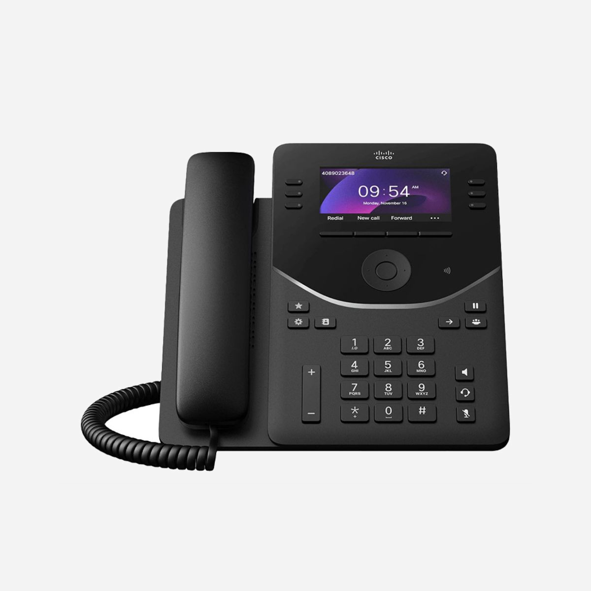 Téléphone IP Cisco DP-9851-K9= 6 lignes écran LCD 3.7" 480x240 combiné filaire codecs G.722 G.729 noir - Le Cisco DP-9851-K9= s'impose comme la solution de téléphonie IP professionnelle pour les environnements exigeants nécessitant une gestion efficace de multiples communications simultanées. Conçu pour les cadres, assistants de direction et collaborateurs à forte activité téléphonique, ce terminal offre une capacité de 6 lignes permettant de jongler aisément entre plusieurs appels, conférences et transferts. Son écran LCD 3.7 pouces rétroéclairé affiche clairement les informations essentielles : identification des appelants, statut des lignes, calendrier intégré. La fonction d'adhésion en un clic simplifie considérablement la participation aux réunions à distance, éliminant les manipulations fastidieuses de codes d'accès. La qualité audio constitue un atout majeur grâce à la prise en charge de codecs avancés incluant G.722 haute définition, OPUS et G.729A, associés à la réduction de bruit active. Le haut-parleur intégré garantit des conversations en mode mains libres parfaitement intelligibles, tandis que le combiné filaire assure confort et confidentialité lors d'échanges sensibles. La connectivité Gigabit Ethernet optimise les performances réseau, essentielle pour la VoIP professionnelle. L'alimentation PoE simplifie l'installation en éliminant le besoin d'adaptateur secteur dédié. Les ports USB 2.0 et USB-C offrent des possibilités d'extension futures. Robuste et fiable, ce téléphone Cisco s'intègre naturellement dans les infrastructures de communication unifiée existantes, garantissant interopérabilité et évolutivité. Un investissement pérenne pour professionnaliser vos communications quotidiennes et améliorer la productivité de vos équipes.