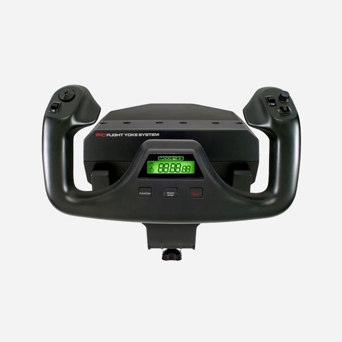 Logitech G Saitek Pro Flight Yoke System simulation de vol USB analogique/numérique PC noir 945-000004 - Le Logitech G Saitek Pro Flight Yoke System transforme votre poste de pilotage virtuel en véritable cockpit professionnel. Conçu pour les passionnés de simulation aérienne exigeants, ce système de commande reproduit fidèlement les sensations de pilotage d'un avion réel. Son manche de vol ergonomique offre un contrôle précis grâce à sa technologie analogique et numérique combinée. Les mouvements fluides et la résistance calibrée permettent des manœuvres réalistes, que vous pilotiez un Cessna léger ou un Boeing long-courrier. Le bloc manette des gaz séparé ajoute une dimension supplémentaire à votre expérience, reproduisant fidèlement la gestion de la puissance moteur. Avec 14 boutons programmables stratégiquement positionnés, vous gardez le contrôle total de votre appareil sans quitter les commandes. Assignez vos fonctions essentielles pour un accès instantané pendant vos vols. La connectivité USB garantit une compatibilité immédiate avec votre PC sous Windows 7 à Windows 10. La construction robuste de 2,8 kg assure une stabilité parfaite durant vos sessions prolongées. Les fixations de table incluses permettent une installation rapide et sécurisée sur votre bureau. Les câbles de 1,8 m et 1,5 m offrent une liberté de positionnement optimale pour adapter le système à votre configuration. Idéal pour Microsoft Flight Simulator, X-Plane ou tout autre simulateur compatible PC, ce système s'adresse aux pilotes virtuels recherchant authenticité et précision. Que vous vous entraîniez pour une licence réelle ou exploriez le monde depuis votre domicile, le Pro Flight Yoke System élève votre simulation au niveau supérieur.