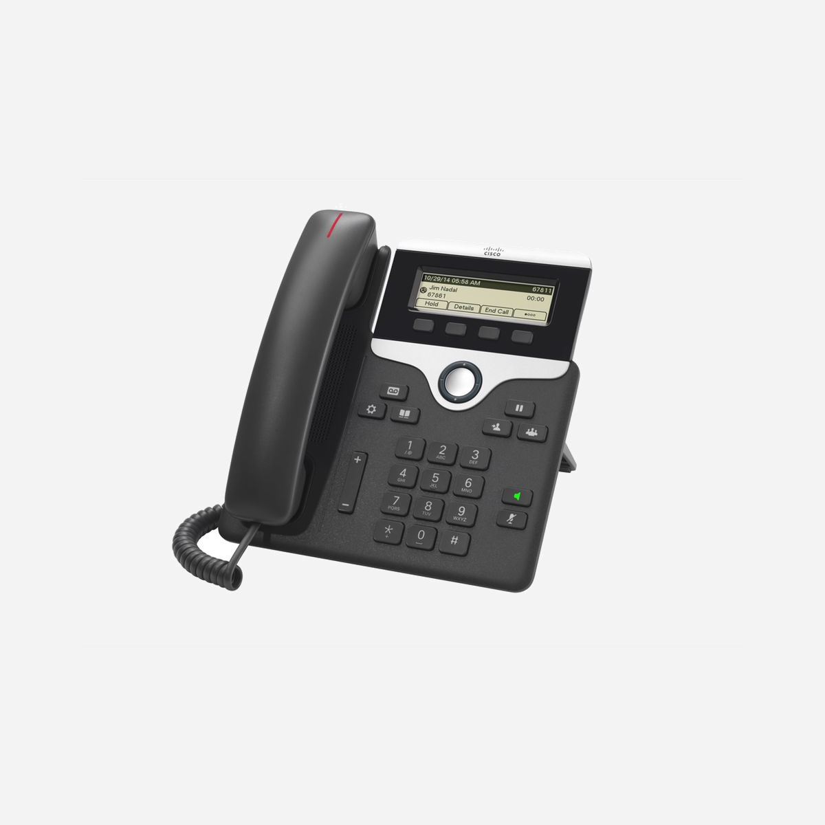 Téléphone IP Cisco 7811 1 ligne écran LED 3.28" 384x106 pixels codecs G.711a G.722 G.729A iLBC noir argent - Le Cisco 7811 représente la solution de téléphonie IP idéale pour les entreprises recherchant fiabilité et efficacité dans leurs communications professionnelles. Ce modèle d'entrée de gamme de la gamme Cisco offre l'essentiel des fonctionnalités attendues d'un téléphone IP moderne, sans compromis sur la qualité. Doté d'un écran LED de 3.28 pouces offrant une résolution de 384x106 pixels, ce téléphone permet une lecture claire des informations d'appel et des menus de navigation. Son design sobre noir et argent s'intègre parfaitement dans tout environnement de bureau professionnel. La qualité audio constitue un atout majeur de ce modèle. Grâce à son haut-parleur intégré en mode full duplex et la prise en charge de codecs vocaux avancés comme G.722 et G.729A, vos conversations bénéficient d'une clarté optimale, que vous utilisiez le combiné filaire ou le mode mains libres. Le Cisco 7811 intègre toutes les fonctionnalités essentielles pour une gestion efficace des appels : identification de l'appelant, mise en attente, renvoi d'appel, conférence téléphonique, numérotation rapide et messagerie vocale. Le répondeur intégré et la commande de volume numérique ajoutent au confort d'utilisation quotidien. Côté connectivité, ce téléphone IP dispose de deux ports Ethernet RJ-45 permettant de connecter un ordinateur en cascade, optimisant ainsi l'utilisation de votre infrastructure réseau. Compatible Power over Ethernet, il simplifie l'installation en éliminant le besoin d'une alimentation électrique séparée. Particulièrement adapté aux postes de travail standards, accueils, salles de réunion ou espaces partagés, le Cisco 7811 peut être installé sur bureau ou fixé au mur selon vos besoins. Sa conception robuste en polycarbonate garantit une longévité appréciable en environnement professionnel intensif.