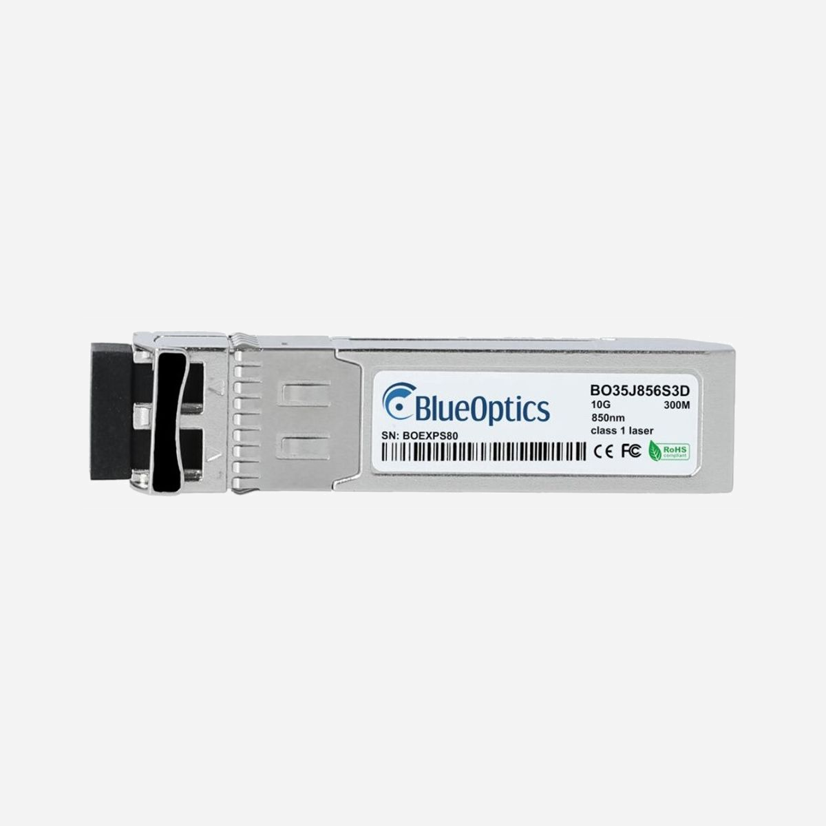 Module émetteur-récepteur BlueOptics E10GSFPSR-BO SFP+ 10Gb/s fibre optique 850nm multimode argent - Le module émetteur-récepteur BlueOptics E10GSFPSR-BO constitue une solution fiable pour moderniser votre infrastructure réseau et répondre aux exigences croissantes de bande passante de votre entreprise. Conçu pour les environnements professionnels, ce module SFP+ délivre un débit de 10 Gbit/s sur fibre optique multimode, idéal pour interconnecter vos équipements réseau sur des distances allant jusqu'à 300 mètres. Grâce à son interface SFP+ et son connecteur LC standard, ce transceiver s'intègre parfaitement dans vos switchs, routeurs et serveurs compatibles, facilitant ainsi le déploiement de liaisons 10GBASE-SR au sein de votre datacenter ou entre vos locaux techniques. La technologie fibre optique à 850 nm garantit une transmission stable et performante, particulièrement adaptée aux applications exigeantes telles que la virtualisation, le stockage en réseau SAN, les sauvegardes à haute vitesse ou la consolidation de serveurs. Avec un poids de seulement 20 grammes, ce module compact se déploie rapidement sans nécessiter d'intervention complexe. Son format hot-pluggable permet une installation et un remplacement sans interruption de service, minimisant ainsi les temps d'arrêt de votre infrastructure. Le BlueOptics E10GSFPSR-BO représente un investissement pertinent pour les entreprises souhaitant faire évoluer leur réseau vers le 10 Gigabit Ethernet tout en maîtrisant leur budget infrastructure. Compatible avec les fibres multimodes existantes, il permet une migration progressive sans refonte complète du câblage.