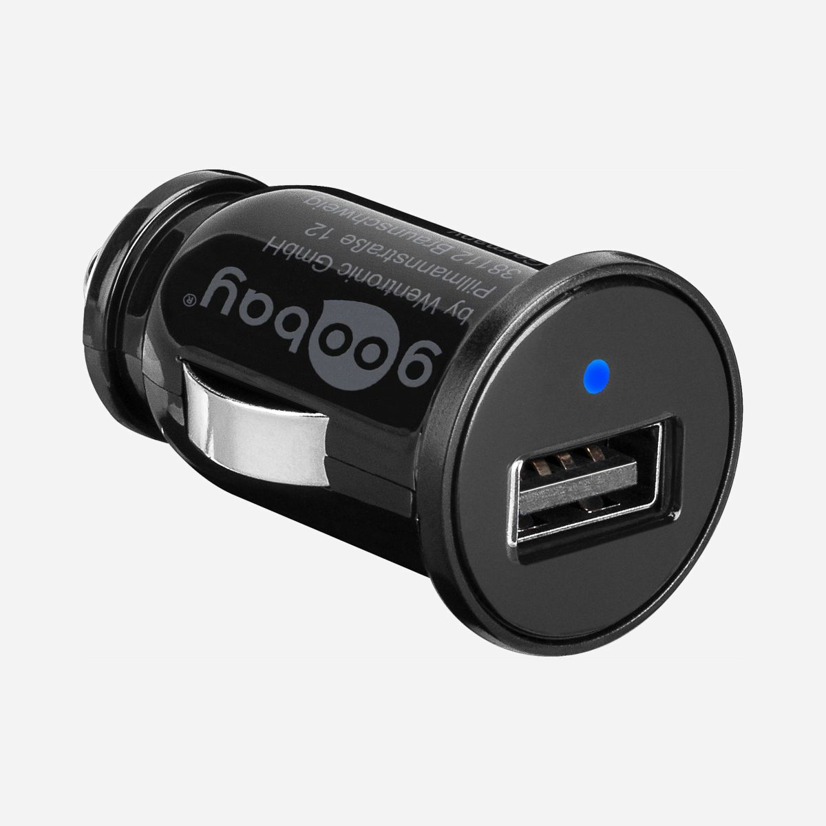 Chargeur auto Goobay 44176 USB 5V allume-cigare 12-24V pour smartphone tablette GPS caméra MP3 noir - Le chargeur auto Goobay 44176 constitue une solution de recharge universelle et compacte pour tous vos appareils mobiles lors de vos déplacements professionnels. Compatible avec une large gamme d'équipements (smartphones, tablettes, GPS, caméras numériques, lecteurs MP3), cet accessoire transforme l'allume-cigare de votre véhicule en point de charge fiable. Sa conception technique assure une compatibilité étendue grâce à une alimentation 12-24V, adaptée aussi bien aux voitures qu'aux utilitaires et poids lourds. Le port USB 2.0 délivre une tension de sortie stable de 5V avec un courant de 1A, garantissant une recharge sécurisée de vos appareils pendant vos trajets clients, livraisons ou missions terrain. Avec ses dimensions ultra-compactes (25,2 x 44,4 mm) et son poids plume de 10,5 grammes, ce chargeur se fait totalement oublier une fois branché. Son format réduit libère l'espace dans l'habitacle et permet de le transporter aisément d'un véhicule à l'autre. Le boîtier noir sobre s'intègre discrètement à tous les intérieurs. La certification CE atteste de la conformité aux normes européennes de sécurité électrique, un critère essentiel pour un usage professionnel serein. Ce chargeur répond aux besoins des commerciaux, techniciens itinérants, chauffeurs et tous les professionnels mobiles qui doivent maintenir leurs outils de communication et navigation opérationnels tout au long de la journée.