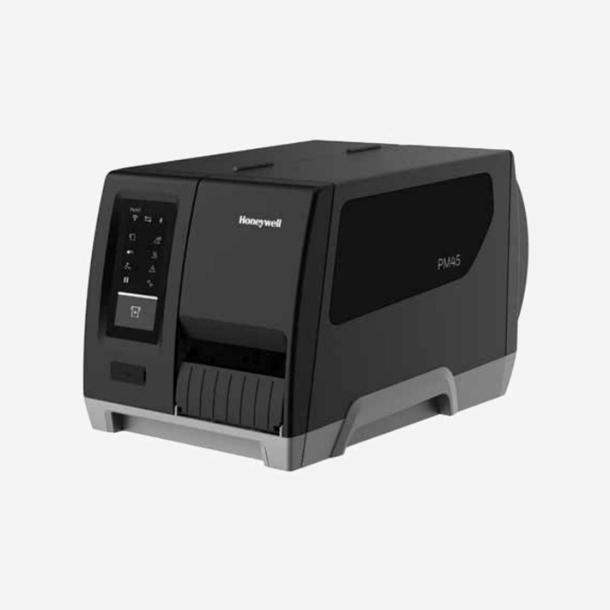 Imprimante d'étiquettes Honeywell PM45A transfert thermique 203x203 DPI 350mm/s Ethernet WiFi Bluetooth 5.0 - L'imprimante d'étiquettes Honeywell PM45A s'impose comme une solution d'impression industrielle performante, conçue pour répondre aux exigences des environnements logistiques, manufacturiers et de distribution exigeants. Grâce à sa technologie de transfert thermique et sa résolution de 203 DPI, cette imprimante garantit des étiquettes nettes et durables, parfaitement lisibles pour l'identification produits, l'expédition ou la traçabilité. Sa vitesse d'impression de 350 mm/sec optimise vos flux de travail et réduit les temps d'attente, même lors de volumes importants. La connectivité constitue un atout majeur : Ethernet pour une intégration réseau stable, WiFi 5 (802.11ac) pour une installation flexible sans câblage, et Bluetooth 5.0 pour l'impression mobile depuis smartphones et tablettes Android ou iOS. Les deux ports USB 2.0 et le port RS-232 assurent une compatibilité étendue avec vos systèmes existants. L'interface tactile LCD intuitive simplifie la configuration et le pilotage quotidien, tandis que la compatibilité multi-langages (ZPL II, DPL, IPL, XML) facilite l'intégration dans des environnements informatiques hétérogènes sous Windows, Linux ou systèmes mobiles. Avec une capacité de rouleau jusqu'à 21,3 cm de diamètre et une largeur d'impression de 10,8 cm, la PM45A limite les interventions de rechargement. Sa mémoire de 256 Mo RAM et 512 Mo Flash garantit fluidité et réactivité, même pour les travaux complexes intégrant des graphiques aux formats BMP, GIF, PCX ou PNG. Robuste et fiable, cette imprimante s'adapte aux conditions industrielles avec une plage de fonctionnement de 5 à 40°C et une tolérance d'humidité de 20 à 85%. Un investissement durable pour professionnaliser votre étiquetage.