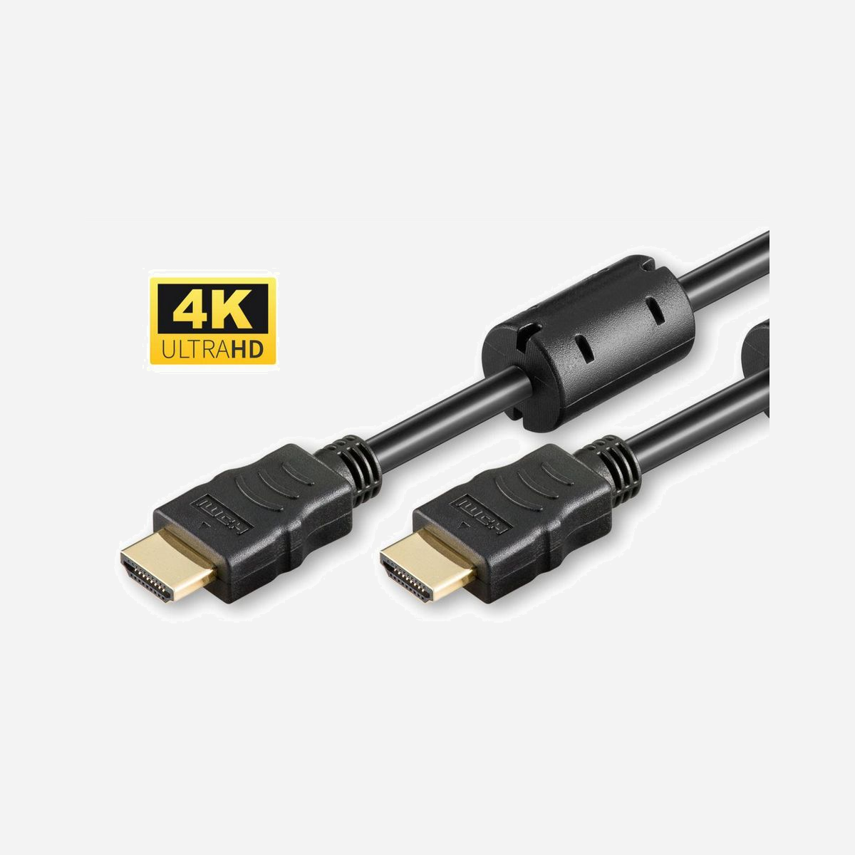 Câble HDMI Microconnect HDM19197V1.4FC 7,5m HDMI 1.4 Type A 4K@30Hz 10,2Gbps avec noyaux de ferrite noir - Le câble HDMI Microconnect HDM19197V1.4FC répond aux exigences des installations professionnelles nécessitant une transmission fiable sur moyenne distance. Avec ses 7,5 mètres de longueur, il offre la flexibilité nécessaire pour connecter vos équipements audiovisuels sans contrainte de proximité immédiate, idéal pour les salles de réunion, espaces de formation ou installations de signalétique numérique. Certifié HDMI 1.4 Haute Vitesse, ce câble garantit une bande passante de 10,2 Gbps, suffisante pour transmettre des contenus en résolution 4K à 30Hz. Il prend en charge les technologies essentielles comme le HDCP 2.2 pour la protection des contenus, l'ARC pour le retour audio simplifié, le CEC pour le contrôle inter-appareils, ainsi que les formats 3D. L'atout majeur de ce modèle réside dans ses noyaux de ferrite intégrés. Ces composants filtrent efficacement les interférences électromagnétiques susceptibles de dégrader la qualité du signal sur les distances moyennes, assurant ainsi une image stable et un son clair même dans des environnements électriquement chargés. Les connecteurs HDMI Type A mâle standard garantissent une compatibilité universelle avec l'ensemble de vos équipements : ordinateurs, écrans professionnels, vidéoprojecteurs, systèmes de visioconférence ou lecteurs multimédias. Robuste et discret avec sa finition noire, ce câble Microconnect constitue une solution fiable pour vos infrastructures audiovisuelles professionnelles, offrant un excellent rapport qualité-prix pour des installations durables.