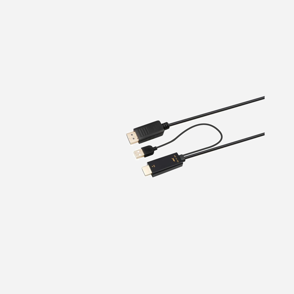 Câble convertisseur Microconnect HDMI-DP-CON3 HDMI vers DisplayPort 3m 4K 60Hz avec USB Type-A noir - Le câble convertisseur Microconnect HDMI-DP-CON3 constitue une solution professionnelle pour connecter vos sources HDMI à des écrans équipés de DisplayPort. Avec ses 3 mètres de longueur, il offre une flexibilité d'installation appréciable dans les environnements de travail, salles de réunion ou configurations multi-écrans. Ce convertisseur actif prend en charge la résolution 4K (4096x2160 pixels) à 60Hz, garantissant une qualité d'image optimale pour vos présentations, contenus vidéo et applications professionnelles exigeantes. La compatibilité HDMI 1.4 et DisplayPort 1.2 assure une transmission fluide des signaux haute définition, tandis que la protection HDCP 1.4 permet la lecture de contenus protégés. L'alimentation par connecteur USB Type-A supplémentaire représente un atout majeur : elle stabilise le signal sur les longues distances et garantit une connexion fiable, même avec des équipements exigeants en puissance. Cette caractéristique élimine les risques de coupure ou de dégradation du signal. La qualité de fabrication se distingue par des contacts plaqués or qui optimisent la conductivité et résistent à l'oxydation, des conducteurs en cuivre pour une transmission fidèle, et un câble AWG 30 de 5,5 mm de diamètre offrant robustesse et souplesse. Le revêtement PVC assure une durabilité dans le temps. Idéal pour connecter des ordinateurs portables, lecteurs multimédias ou consoles de jeu à des moniteurs professionnels DisplayPort, ce câble répond aux besoins des entreprises recherchant une connectivité fiable et performante sans investir dans de nouveaux équipements.