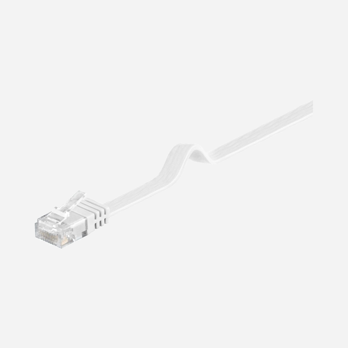Câble réseau Microconnect V-UTP6005W-FLAT Cat6 U/UTP plat 0,5m blanc 250MHz avec anti-accrochage - Le câble réseau Microconnect V-UTP6005W-FLAT Cat6 répond aux contraintes d'installation les plus exigeantes grâce à sa conception plate innovante. Avec seulement 0,5 mètre de longueur, il s'intègre parfaitement dans les environnements où l'espace est compté : racks informatiques denses, armoires de brassage, passages sous les plinthes ou sous les revêtements de sol. Sa forme plate constitue un atout majeur pour les installations discrètes et les espaces confinés, là où un câble rond traditionnel créerait des contraintes d'encombrement. Le dispositif anti-accrochage intégré protège les connecteurs RJ-45 lors des manipulations dans des zones d'accès difficile, réduisant ainsi les risques de détérioration et les interventions de maintenance. Certifié Cat6 et testé jusqu'à 250 MHz, ce câble U/UTP garantit un taux de transfert de données jusqu'à 10 Gbit/s, adapté aux réseaux Gigabit Ethernet et aux infrastructures 10GBASE-T. Il assure une rétrocompatibilité totale avec les normes Cat5e et Cat5, facilitant son intégration dans des installations existantes sans nécessiter de modifications. Les conducteurs en cuivre gainé de calibre 32/7 AWG et le blindage en PVC assurent fiabilité et durabilité. Avec un poids de seulement 10 grammes, ce câble blanc se manipule aisément lors des déploiements et interventions techniques. Idéal pour les datacenters, salles serveurs, bureaux et installations professionnelles nécessitant une connectivité réseau performante dans un encombrement minimal, ce câble Microconnect combine efficacité technique et praticité d'installation.