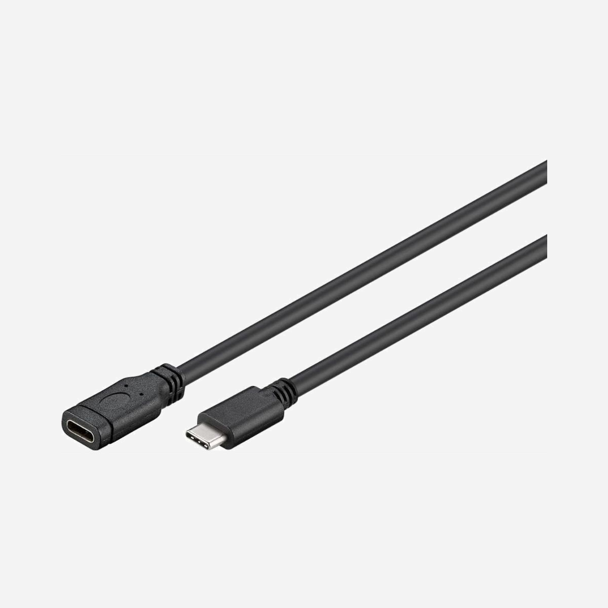 Câble d'extension Microconnect USB3.1CC2EX USB-C vers USB-C 2m USB 3.2 Gen 1 noir pour ordinateur portable et tablette - Le câble d'extension Microconnect USB3.1CC2EX constitue une solution pratique et performante pour étendre vos connexions USB-C sur 2 mètres. Compatible avec la norme USB 3.2 Gen 1, il garantit un débit de transfert allant jusqu'à 5 Gbit/s, idéal pour connecter vos périphériques haute vitesse sans compromis sur les performances. Ce câble d'extension répond aux besoins quotidiens des environnements professionnels et personnels. Il permet de prolonger la portée de vos stations d'accueil USB-C, de connecter des écrans externes, des disques durs SSD ou tout autre périphérique USB-C lorsque la distance standard s'avère insuffisante. Particulièrement utile dans les configurations de bureau où l'équipement se trouve éloigné de l'ordinateur portable ou de la tablette. La conception technique privilégie la fiabilité : connecteurs mâle-femelle USB-C avec contacts plaqués nickel pour une conductivité optimale et une résistance à l'oxydation, conducteurs en cuivre pour une transmission stable des données, gaine en PVC robuste. Le format compact et le poids de seulement 50 grammes facilitent le transport et l'installation. La fonction Plug and Play garantit une mise en service immédiate sans installation de pilote, compatible avec tous les appareils équipés de ports USB-C : ordinateurs portables Windows, macOS, Chromebook, tablettes, smartphones et stations d'accueil professionnelles. La référence USB3.1CC2EX de Microconnect offre une solution d'extension fiable pour optimiser l'ergonomie de votre poste de travail tout en préservant les performances de transfert USB 3.2 Gen 1.