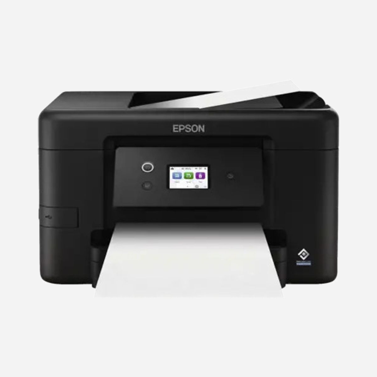 Imprimante multifonction Epson WorkForce Pro WF-3920 jet d'encre A4 4800x1200 DPI 21ppm WiFi noir - L'Epson WorkForce Pro WF-3920 s'impose comme une solution multifonction performante pour les environnements professionnels exigeants. Conçue pour les petites équipes et les travailleurs indépendants, cette imprimante jet d'encre combine productivité, polyvalence et connectivité moderne. Avec sa technologie PrecisionCore et sa résolution de 4800 x 1200 DPI, elle délivre des documents professionnels d'une qualité remarquable. La vitesse d'impression atteint 21 ppm en noir et 10 ppm en couleur, tandis que le mode recto-verso automatique optimise la consommation de papier et accélère les travaux d'impression volumineux. La fonction multifonction complète intègre la copie couleur et un scanner à plat avec chargeur automatique de 35 feuilles. La numérisation optique jusqu'à 1200 x 2400 DPI garantit des reproductions fidèles, avec envoi direct vers PC, email ou services Cloud. L'écran tactile couleur de 6,1 cm facilite la navigation et le paramétrage. La connectivité WiFi 5 et le Wi-Fi Direct permettent l'impression depuis n'importe quel poste de travail sans câblage. Compatible avec Mopria Print Service, Apple AirPrint et Epson Connect, elle s'intègre parfaitement aux environnements mobiles et multi-plateformes (Windows, macOS, serveurs). Avec une capacité de 250 feuilles et un cycle mensuel recommandé de 200 à 1000 pages, la WF-3920 répond aux besoins quotidiens des bureaux actifs. Son format compact (425 x 379 x 249 mm) et sa faible consommation énergétique (0,11 kWh/semaine) en font un choix rationnel pour équiper efficacement votre espace de travail.