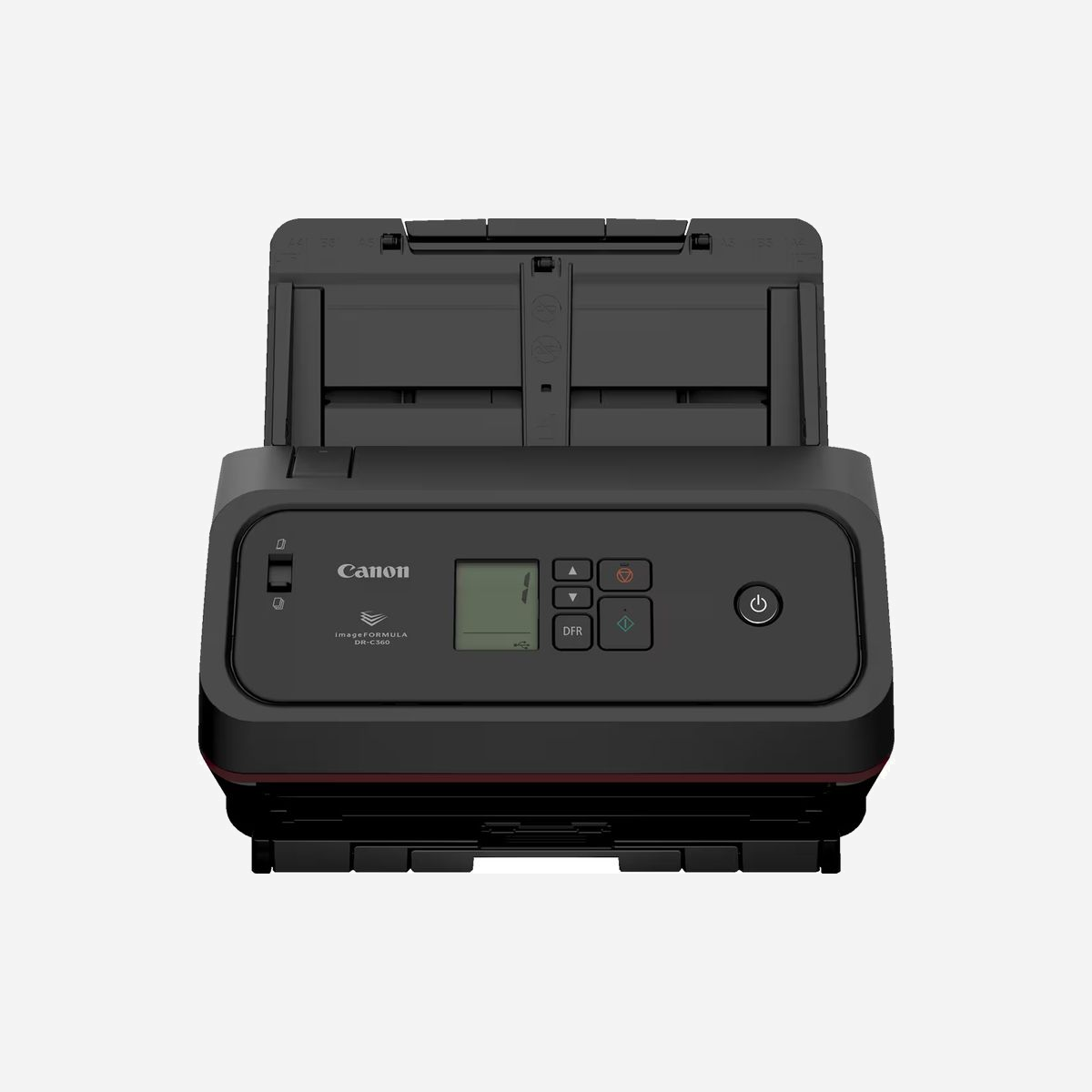 Scanner Canon imageFORMULA 7629C003 ADF 600x600 DPI A4 60ppm recto-verso capteur CMOS CIS LCD noir - Le scanner Canon imageFORMULA 7629C003 s'impose comme une solution de numérisation professionnelle performante, conçue pour répondre aux exigences des environnements de travail intensifs. Avec sa capacité à traiter jusqu'à 13 000 pages par jour, ce modèle accompagne efficacement les services administratifs, comptables et de gestion documentaire dans leur transformation numérique. Sa vitesse de numérisation de 60 pages par minute en recto-verso automatique, atteignant 120 images par minute, garantit un gain de temps considérable lors du traitement de volumes importants. Le chargeur automatique de 100 feuilles permet de numériser des lots complets sans intervention manuelle répétée, optimisant ainsi la productivité de vos équipes. La résolution optique de 600 x 600 DPI associée au capteur CMOS CIS et à l'éclairage LED RGB assure une qualité de numérisation fidèle, tant pour les documents noir et blanc que couleur. Les fonctionnalités avancées comme la reconnaissance optique de caractères intégrée, la lecture de codes-barres et la détection ultrasonique de double alimentation réduisent les erreurs et facilitent l'indexation automatique des documents. La polyvalence du scanner se manifeste dans sa capacité à traiter différents types de supports, des documents fins de 0,04 mm aux cartes plastifiées jusqu'à 0,3 mm d'épaisseur, format A4. L'écran LCD intégré simplifie le paramétrage et le suivi des opérations de numérisation. La connectivité USB 3.2 Gen 2 via port USB Type-C garantit des transferts de données rapides vers votre infrastructure informatique. Compact avec ses dimensions de 283 x 223 x 218 mm et son poids de 3,2 kg, ce scanner s'intègre aisément dans tout environnement de bureau.