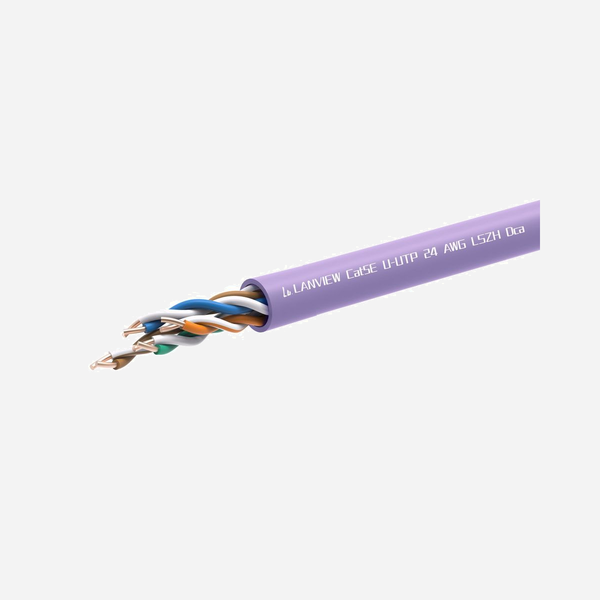 Câble réseau Lanview LVN122152 Cat5e UTP violet 305m testé TIA pour Ethernet 100/1000 Mbps - Le câble réseau Lanview LVN122152 en bobine de 305 mètres répond aux besoins des installateurs professionnels et des entreprises engagées dans des projets d'infrastructure réseau de moyenne à grande envergure. Certifié Cat5e et testé selon les normes TIA, ce câble garantit des performances fiables pour les réseaux Ethernet 100 Mbps et Gigabit 1000 Mbps. Sa construction UTP (Unshielded Twisted Pair) en cuivre AWG 24 assure une transmission stable des données sur l'ensemble de la longueur. Le revêtement LSZH (Low Smoke Zero Halogen) constitue un atout majeur pour les installations en environnements sensibles : bureaux, établissements recevant du public, datacenters. En cas d'incendie, ce matériau limite l'émission de fumées toxiques et de gaz corrosifs, protégeant ainsi les personnes et les équipements électroniques. La bobine de 305 mètres offre une grande flexibilité d'installation, permettant de câbler plusieurs postes de travail ou de réaliser des tirages longue distance sans raccord. Le code couleur violet facilite l'identification rapide du câblage lors des opérations de maintenance ou d'extension réseau. Classé Dca selon les normes européennes de réaction au feu, ce câble Lanview convient aux installations tertiaires et industrielles en intérieur. La certification TIA garantit une qualité constante et une compatibilité optimale avec l'ensemble des équipements réseau standards du marché.