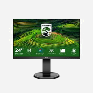 Philips B Line 241B8QJEB/00 Moniteur LCD 23.8" Full HD IPS W-LED 1920x1080 75Hz 5ms VGA DVI-D HDMI 1.4 DisplayPort 1.2 Hub USB 3.2 Gen 1 - Miniature 2