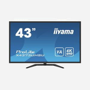iiyama ProLite X4373UHSU-B1 Moniteur 43" 4K Ultra HD VA 3840x2160 60Hz, 3ms, 400cd/m², Haut-parleurs, PbP, HDMI/DisplayPort, Hub USB 3.2