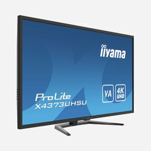 iiyama ProLite X4373UHSU-B1 Moniteur 43" 4K Ultra HD VA 3840x2160 60Hz, 3ms, 400cd/m², Haut-parleurs, PbP, HDMI/DisplayPort, Hub USB 3.2 - Miniature 3