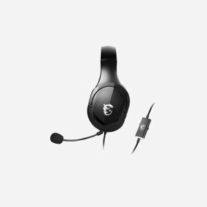 Casque Gaming MSI Immerse GH20 Filaire Arceau Supra-aural Noir, HP 20-20000Hz, Impédance 32 Ohm, Micro Boom Amovible, Câble 1.5m, Windows 10 - Miniature 2