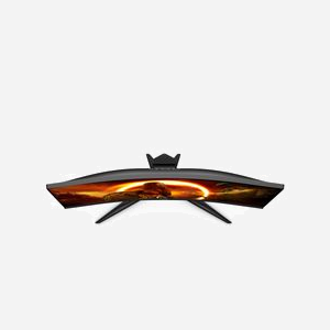 Moniteur AOC C27G2ZE/BK 27" Full HD VA 1500R 240Hz 0.5ms FreeSync Premium 300cd/m² HDMI/DP Noir/Rouge - Miniature 2