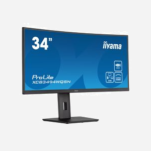 iiyama ProLite XCB3494WQSN-B5 : Écran LED 34" UltraWide Quad HD (3440x1440) VA 120Hz 0.4ms, USB-C 65W, Hub USB, AMD FreeSync, Noir - Miniature 1