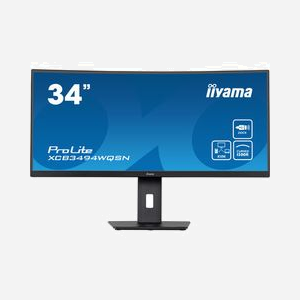 iiyama ProLite XCB3494WQSN-B5 : Écran LED 34" UltraWide Quad HD (3440x1440) VA 120Hz 0.4ms, USB-C 65W, Hub USB, AMD FreeSync, Noir - Miniature 2
