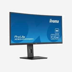 iiyama ProLite XCB3494WQSN-B5 : Écran LED 34" UltraWide Quad HD (3440x1440) VA 120Hz 0.4ms, USB-C 65W, Hub USB, AMD FreeSync, Noir - Miniature 4