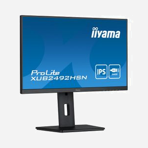 iiyama ProLite XUB2492HSN-B5 Ecran LED 24" Full HD 1920x1080 IPS 4ms 75Hz 250cd/m² Hub USB 3.2 Gen 1 Noir, Montable VESA, Haut-parleurs intégrés - Miniature 4