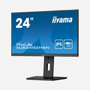 iiyama ProLite XUB2492HSN-B5 Ecran LED 24" Full HD 1920x1080 IPS 4ms 75Hz 250cd/m² Hub USB 3.2 Gen 1 Noir, Montable VESA, Haut-parleurs intégrés - Miniature 5