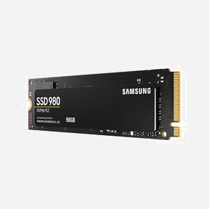 Samsung SSD 980 500 Go M.2 NVMe PCIe 3.0 V-NAND, Lecture 3100 Mo/s, Écriture 2600 Mo/s, IOPS 400K/470K, AES 256-bit, Ref MZ-V8V500BW - Miniature 3