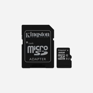Kingston Technology Canvas Select 32Go microSDHC UHS-I U1 Classe 10 - Lecture 80Mo/s Écriture 10Mo/s FAT32/exFAT - Résistant Chocs/Température/Eau - Miniature 1