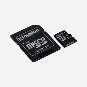 Kingston Canvas Select 64Go MicroSDXC UHS-I U1 Classe 10, lecture 80Mo/s, écriture 10Mo/s, FAT32/exFAT, résistant aux chocs et à l'eau, adaptateur SD inclus - Miniature 2