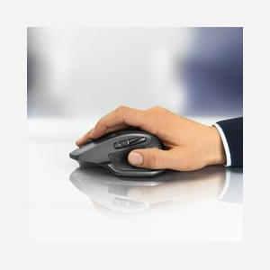 Logitech MX Master 2S Wireless Graphite - Souris Droitier Laser 4000 DPI - RF sans fil + Bluetooth 5.0 - 7 Boutons - Batterie 500 mAh - Compatible Windows/macOS/Linux - Miniature 3