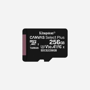 Kingston microSDXC 256Go Canvas Select Plus UHS-I U3 V30 C10 100Mo/s Lecture, 85Mo/s Écriture, Compatible Android, Adaptateur SD inclus - Miniature 3