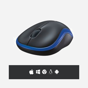 Souris sans fil Logitech M185B - 1000 DPI Optique 2.4 GHz - Ambidextre - Portée 10m - Nano-récepteur USB-A - Compatible Windows/macOS/Linux/ChromeOS - Miniature 5