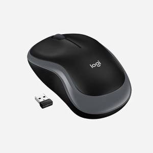 Logitech M185 Souris sans fil optique 1000 DPI RF 2.4GHz ambidextre gris - compatible Windows, macOS, Linux, ChromeOS - 1 pile AA - Récepteur USB Type-A