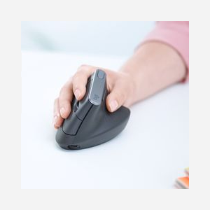 Logitech MX Vertical - Souris Ergonomique Graphite, 4000 DPI Optique, RF sans fil/Bluetooth, 4 Boutons Programmables, Batterie 240mAh, USB-C, Windows/macOS/Linux - Miniature 2