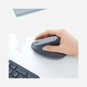 Logitech MX Vertical - Souris Ergonomique Graphite, 4000 DPI Optique, RF sans fil/Bluetooth, 4 Boutons Programmables, Batterie 240mAh, USB-C, Windows/macOS/Linux - Miniature 5
