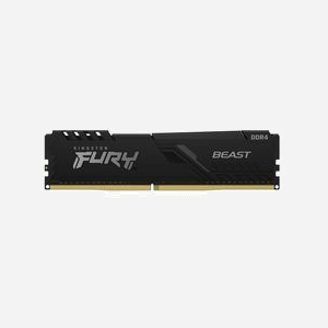 Kingston FURY Beast 64Go (2x32Go) DDR4 3200MT/s CL16 DIMM 288-pin, radiateur, compatible Intel XMP 2.0 et AMD Ryzen - KF432C16BBK2/64 - Miniature 3