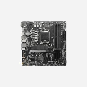 Carte mère MSI PRO B760M-P - Chipset Intel B760, Socket LGA 1700, DDR5-SDRAM jusqu'à 192GB, SATA III, RAID 0/1/5/10, Micro ATX, Realtek ALC897 7.1