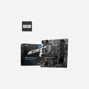 Carte mère MSI PRO B760M-P - Chipset Intel B760, Socket LGA 1700, DDR5-SDRAM jusqu'à 192GB, SATA III, RAID 0/1/5/10, Micro ATX, Realtek ALC897 7.1 - Miniature 2