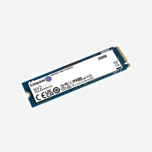 Kingston NV2 250Go SSD M.2 2280 PCIe 4.0 NVMe 3D NAND Lecture 3000Mo/s Écriture 1300Mo/s TBW 1280 pour PC et Ordinateur Portable