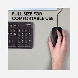 Logitech B110 Silent Souris Optique USB 1000 DPI Ambidextre - 3 Boutons, Câble 1.8m, Windows/macOS/Linux/ChromeOS, Noir, Réf: 910-005508 - Miniature 3